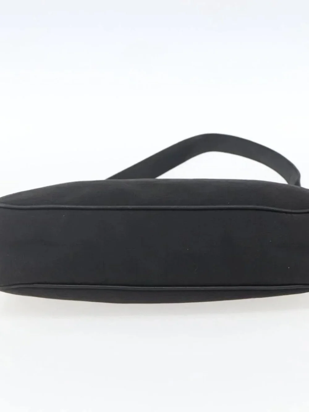 Salvatore Ferragamo Shoulder Bag Canvas Leather Black Silver Auth ka1340